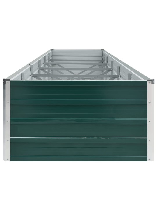 Vyvýšený záhon pozinkovaná ocel 480 x 80 x 45 cm zelený