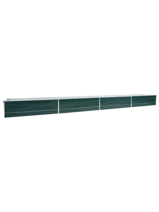 Vyvýšený záhon pozinkovaná ocel 600 x 80 x 45 cm zelený