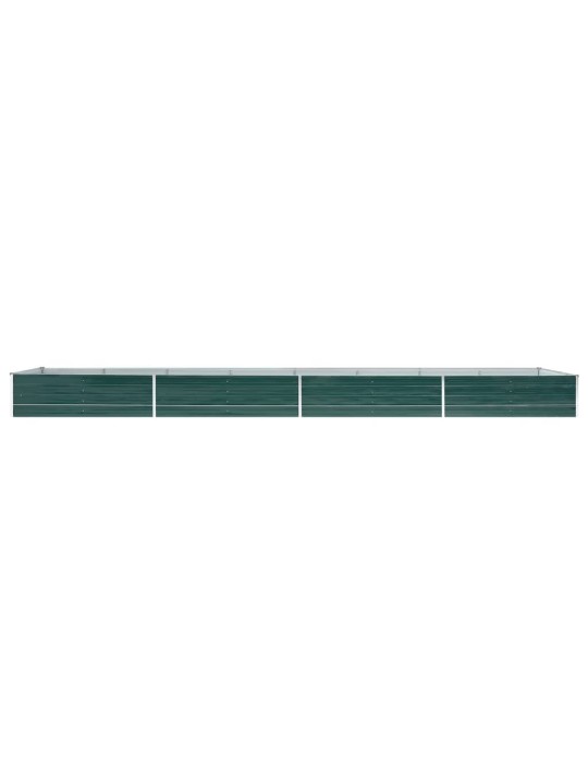 Vyvýšený záhon pozinkovaná ocel 600 x 80 x 45 cm zelený