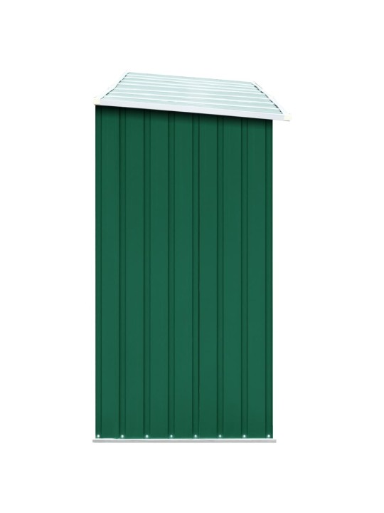 Zahradní kůlna na dříví pozinkovaná ocel 330x84x152 cm zelená