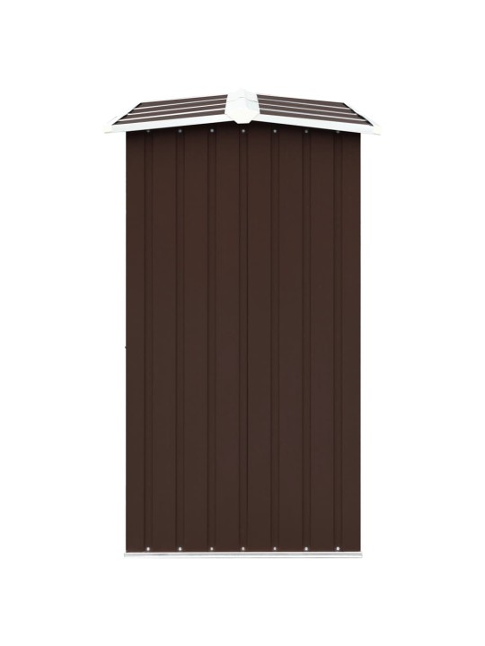 Zahradní kůlna na dříví pozinkovaná ocel 330x92x153 cm hnědá