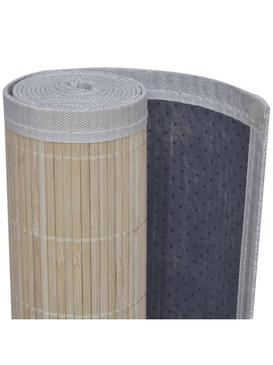 Obdélníkové koberce z přírodního bambusu 4 ks 120 x 180 cm
