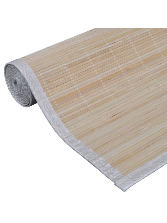 Obdélníkové koberce z přírodního bambusu 4 ks 120 x 180 cm