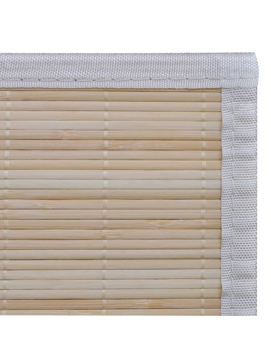 Obdélníkové koberce z přírodního bambusu 4 ks 120 x 180 cm