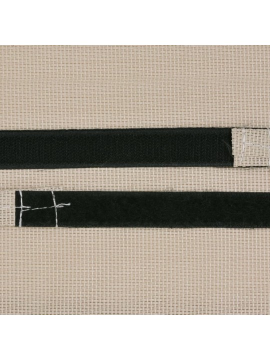 Podhlavník na zahradní křeslo krémový 40 x 7,5 x 15 cm textilen
