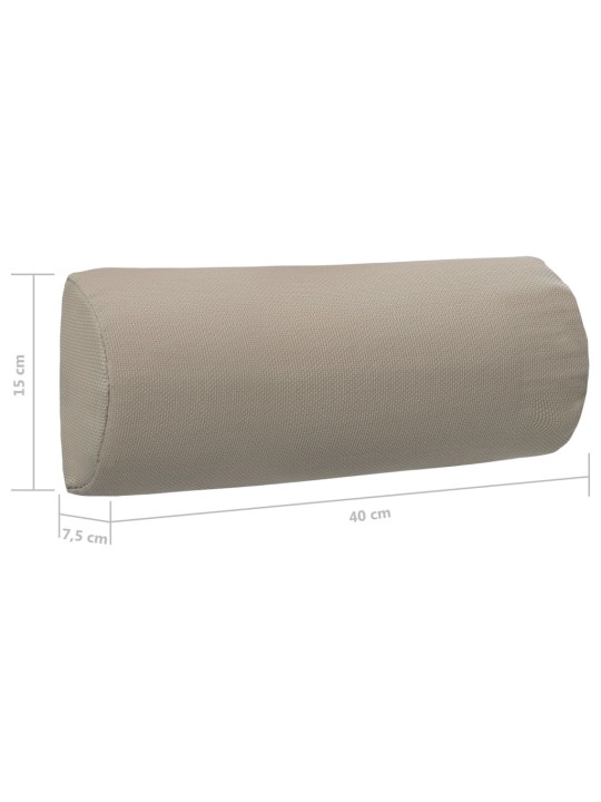 Podhlavník na zahradní křeslo taupe 40 x 7,5 x 15 cm textilen