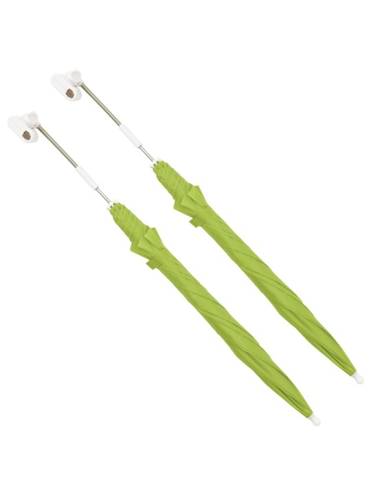 Slunečníky pro kempingové židle 2 ks zelené 105 cm