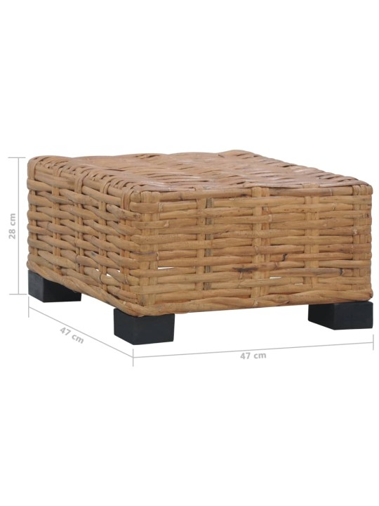 Konferenční stolek 47 x 47 x 28 cm přírodní ratan