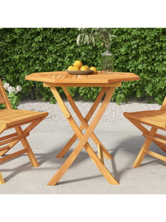 Skládací zahradní stůl 85 x 85 x 76 cm masivní teakové dřevo