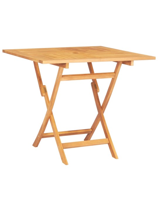 Skládací zahradní stůl 85 x 85 x 76 cm masivní teakové dřevo