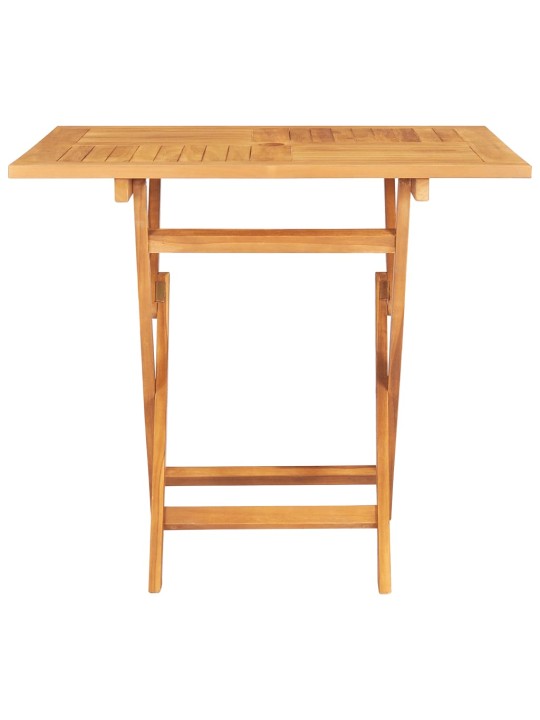 Skládací zahradní stůl 85 x 85 x 76 cm masivní teakové dřevo