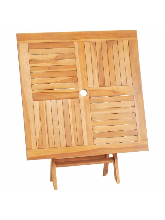 Skládací zahradní stůl 85 x 85 x 76 cm masivní teakové dřevo