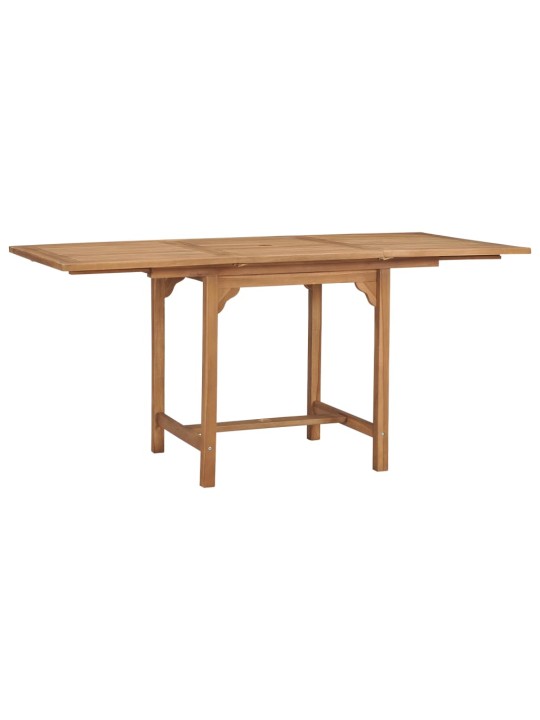 Rozkládací zahradní stůl (110–160) x 80 x 75 cm masivní teak