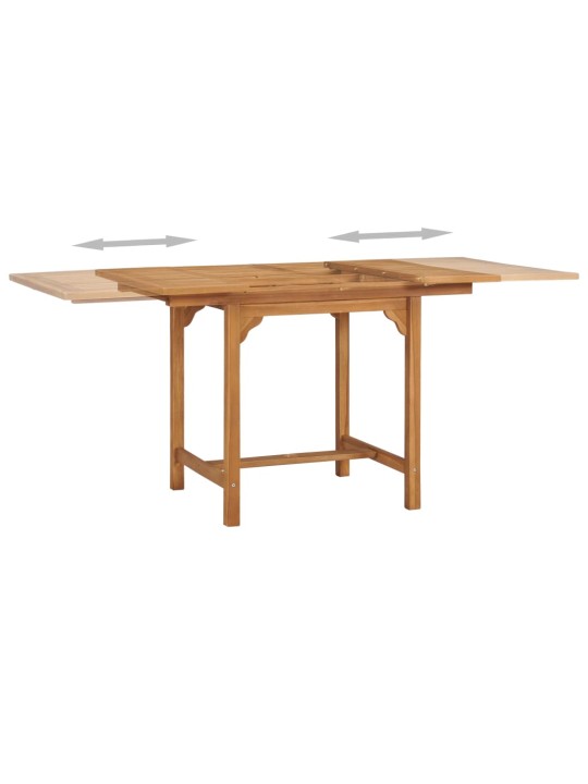 Rozkládací zahradní stůl (110–160) x 80 x 75 cm masivní teak