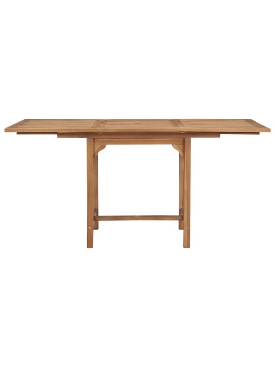 Rozkládací zahradní stůl (110–160) x 80 x 75 cm masivní teak