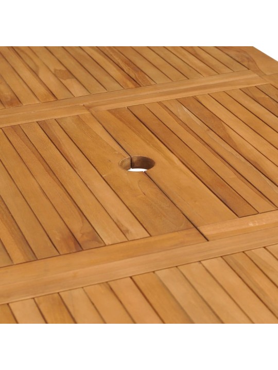 Rozkládací zahradní stůl (110–160) x 80 x 75 cm masivní teak