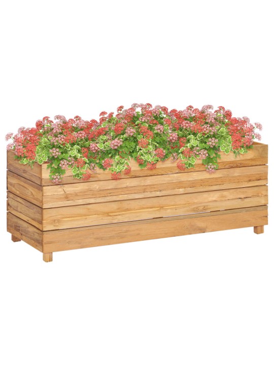 Vyvýšený záhon 100x40x38 cm recyklované teakové dřevo a ocel