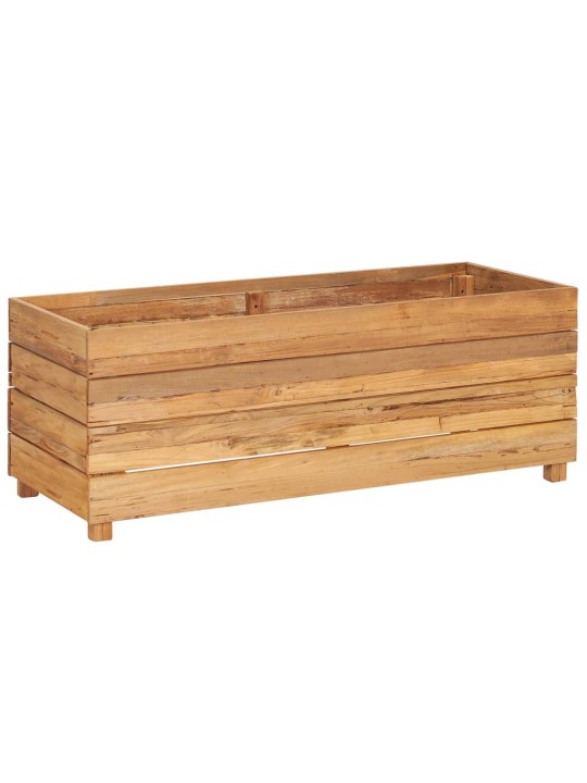 Vyvýšený záhon 100x40x38 cm recyklované teakové dřevo a ocel