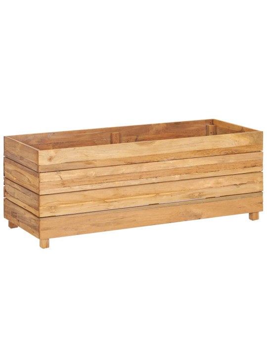 Vyvýšený záhon 100x40x38 cm recyklované teakové dřevo a ocel