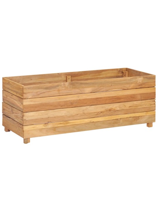 Vyvýšený záhon 100x40x38 cm recyklované teakové dřevo a ocel