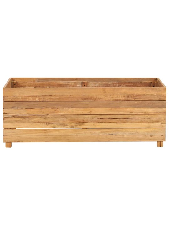 Vyvýšený záhon 100x40x38 cm recyklované teakové dřevo a ocel