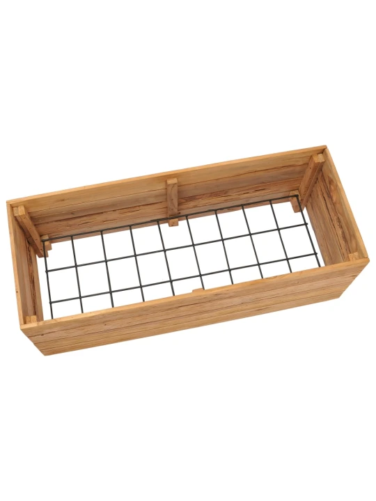Vyvýšený záhon 100x40x38 cm recyklované teakové dřevo a ocel