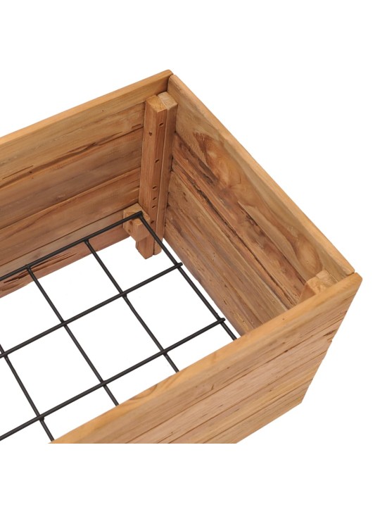 Vyvýšený záhon 100x40x38 cm recyklované teakové dřevo a ocel