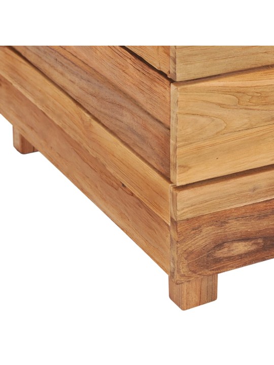 Vyvýšený záhon 100x40x38 cm recyklované teakové dřevo a ocel