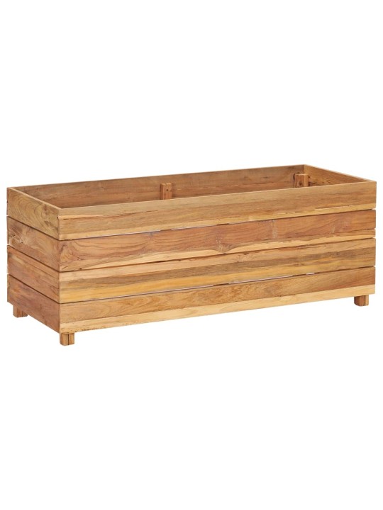 Vyvýšený záhon 100x40x38 cm recyklované teakové dřevo a ocel