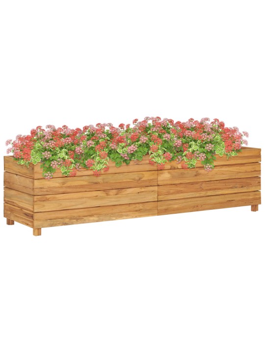 Vyvýšený záhon 150x40x38 cm recyklované teakové dřevo a ocel