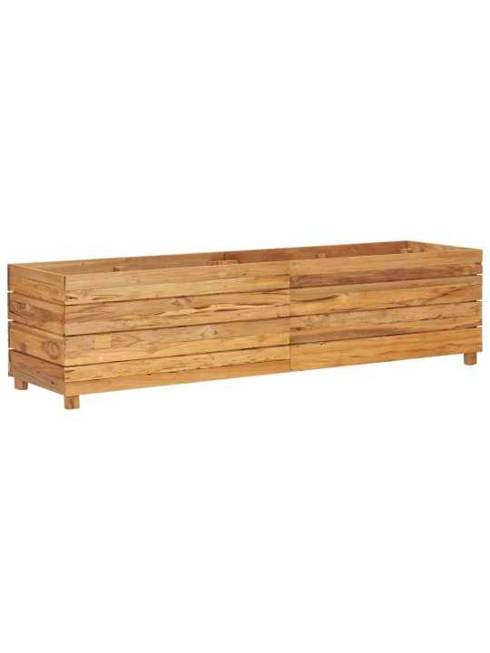 Vyvýšený záhon 150x40x38 cm recyklované teakové dřevo a ocel