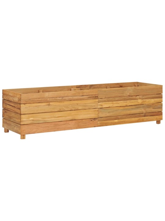Vyvýšený záhon 150x40x38 cm recyklované teakové dřevo a ocel