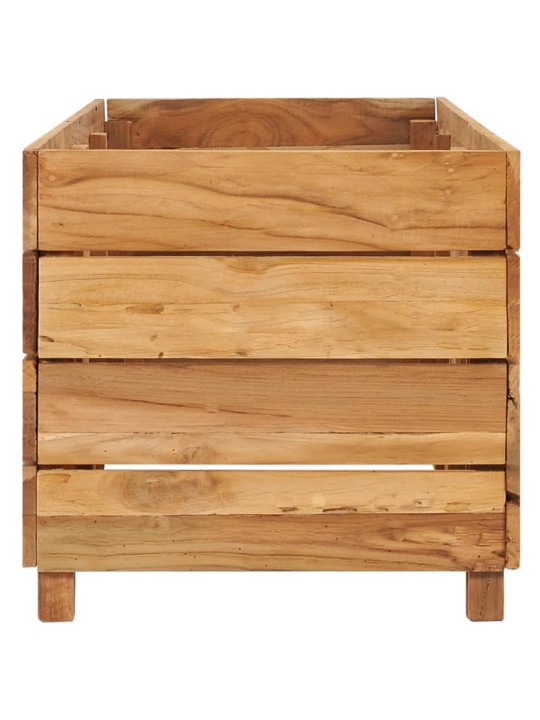 Vyvýšený záhon 150x40x38 cm recyklované teakové dřevo a ocel
