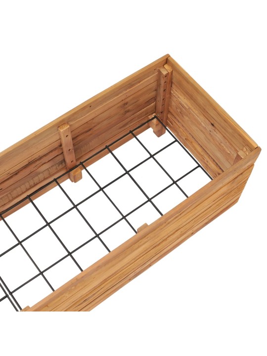 Vyvýšený záhon 150x40x38 cm recyklované teakové dřevo a ocel