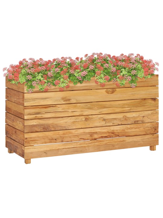 Vyvýšený záhon 100x40x55 cm recyklované teakové dřevo a ocel