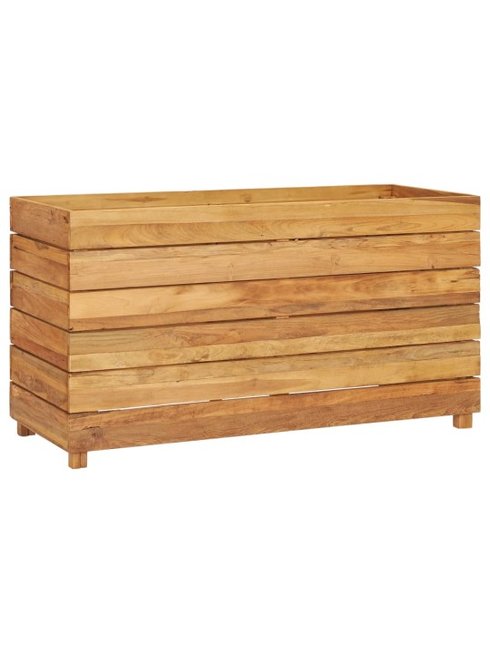 Vyvýšený záhon 100x40x55 cm recyklované teakové dřevo a ocel