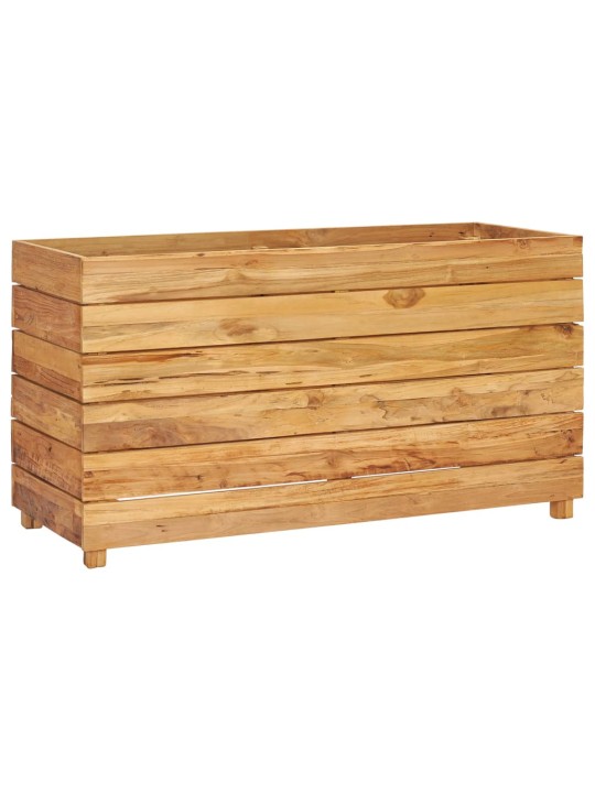 Vyvýšený záhon 100x40x55 cm recyklované teakové dřevo a ocel