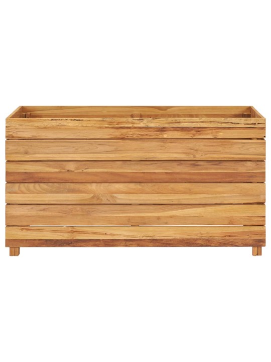 Vyvýšený záhon 100x40x55 cm recyklované teakové dřevo a ocel