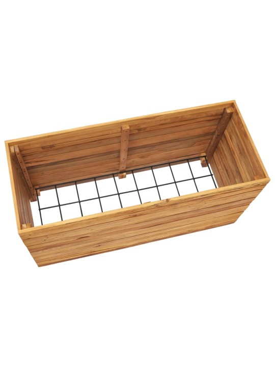 Vyvýšený záhon 100x40x55 cm recyklované teakové dřevo a ocel