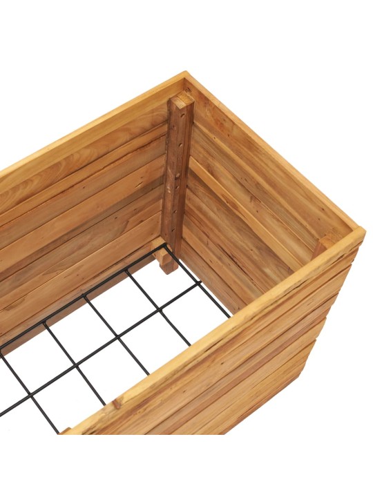 Vyvýšený záhon 100x40x55 cm recyklované teakové dřevo a ocel
