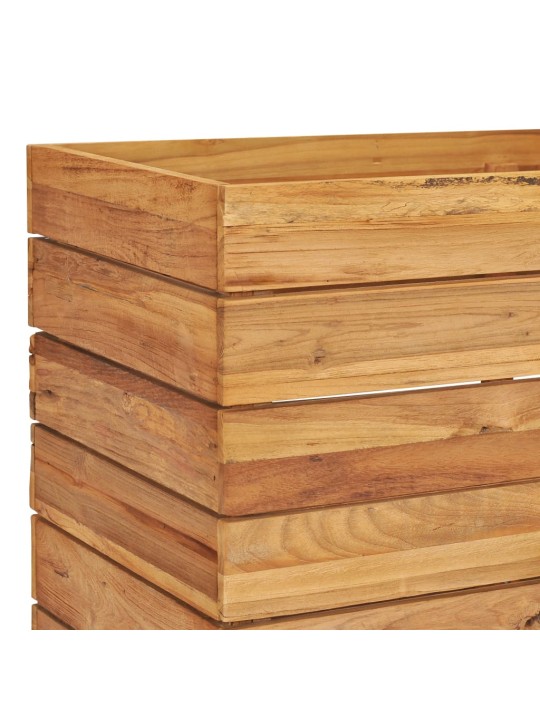 Vyvýšený záhon 100x40x55 cm recyklované teakové dřevo a ocel