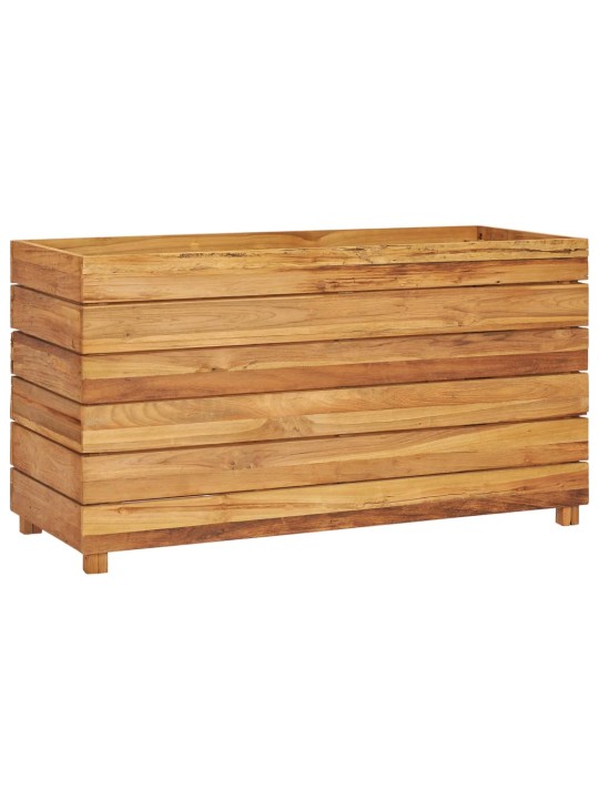Vyvýšený záhon 100x40x55 cm recyklované teakové dřevo a ocel
