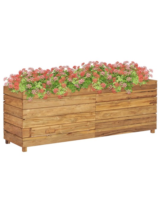 Vyvýšený záhon 150x40x55 cm recyklované teakové dřevo a ocel