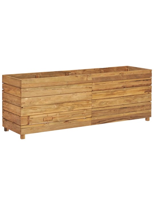 Vyvýšený záhon 150x40x55 cm recyklované teakové dřevo a ocel
