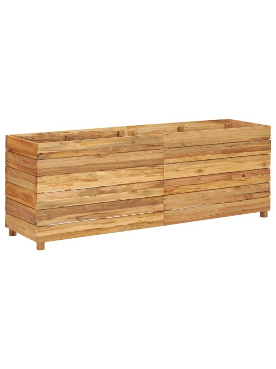 Vyvýšený záhon 150x40x55 cm recyklované teakové dřevo a ocel