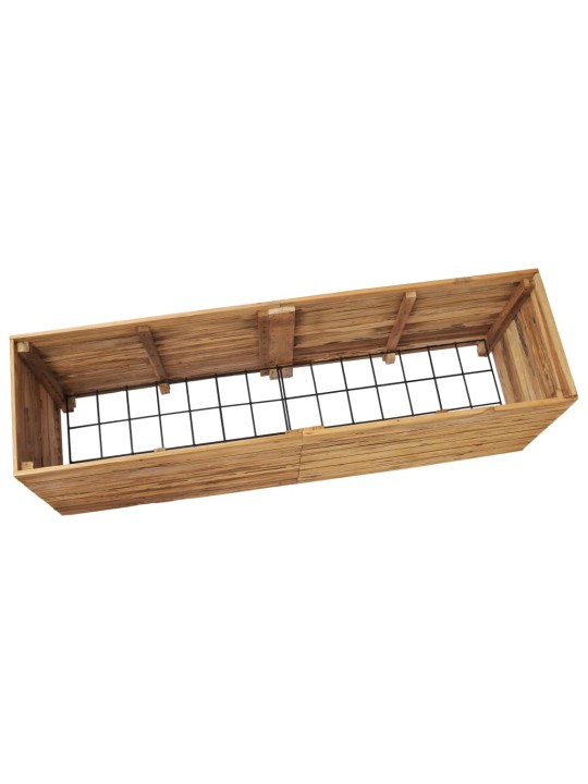 Vyvýšený záhon 150x40x55 cm recyklované teakové dřevo a ocel