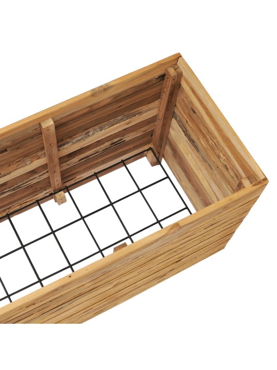 Vyvýšený záhon 150x40x55 cm recyklované teakové dřevo a ocel