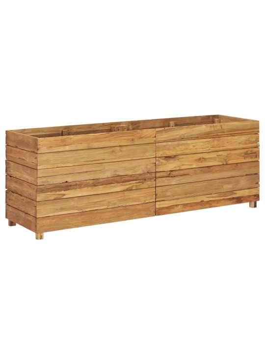 Vyvýšený záhon 150x40x55 cm recyklované teakové dřevo a ocel