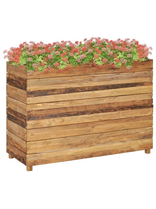 Vyvýšený záhon 100x40x72 cm recyklované teakové dřevo a ocel