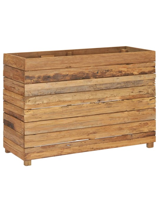 Vyvýšený záhon 100x40x72 cm recyklované teakové dřevo a ocel